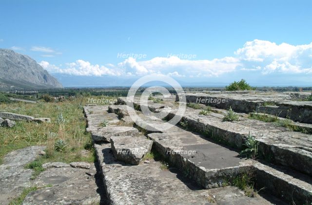 The Temple of Artemis Laphria at Kalydon, Greece. Creator: Samuel Magal.