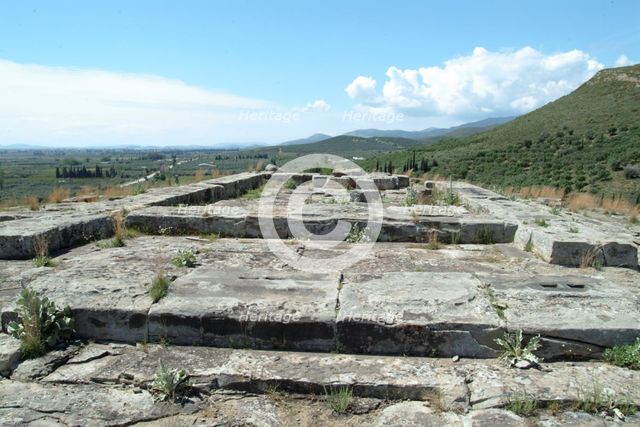 The Temple of Artemis Laphria at Kalydon, Greece. Creator: Samuel Magal.