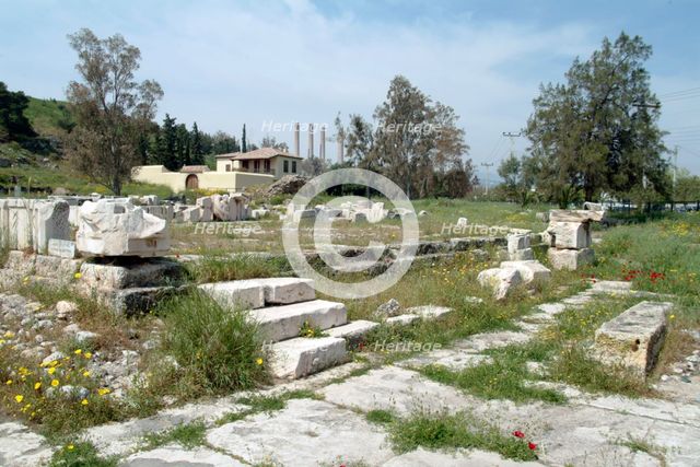 The Temple of Artemis Propylaea at Eleusis, Greece. Creator: Samuel Magal.