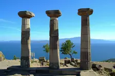 The Temple of Athena, Assos, Turkey. Creator: Samuel Magal