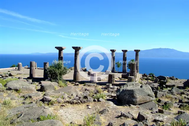 The Temple of Athena, Assos, Turkey. Creator: Samuel Magal.