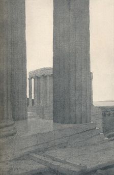 The Temple of Athene Nike at Athens 1913. Artist: Jules Guerin