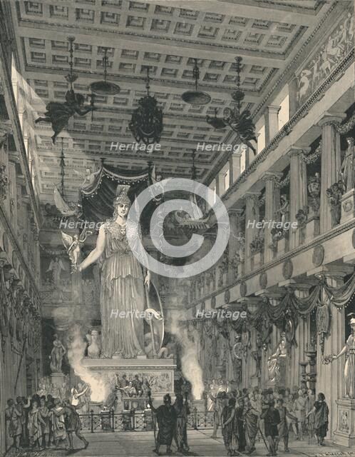 'The Temple of Athené Parthenos, Restored', 1886. Artist: E Thiersch.