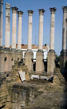 The Temple of Augustus, Cordoba, Spain, 2007. Creator: Samuel Magal