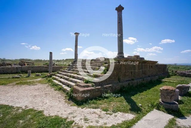 The Temple of Baal (Balaat) at Thuburbo Majus, Tunisia. Creator: Samuel Magal.