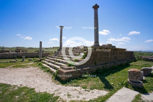 The Temple of Baal (Balaat) at Thuburbo Majus, Tunisia. Creator: Samuel Magal.