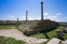 The Temple of Baal (Balaat) at Thuburbo Majus, Tunisia. Creator: Samuel Magal