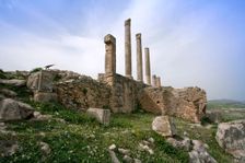 The Temple of Baal-Saturn, Dougga (Thugga), Tunisia. Creator: Samuel Magal