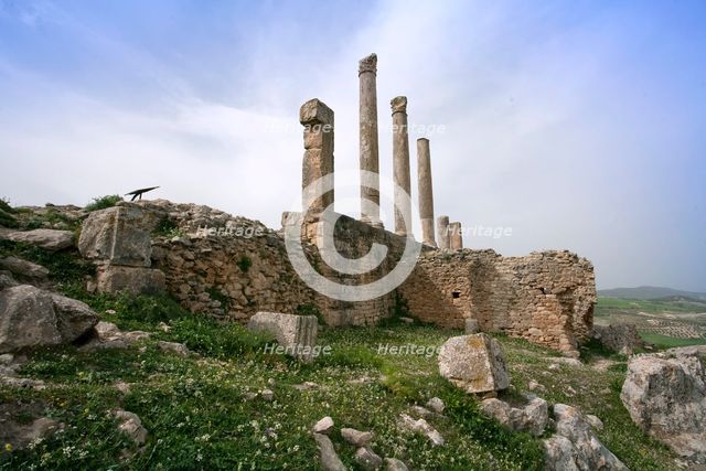 The Temple of Baal-Saturn, Dougga (Thugga), Tunisia. Creator: Samuel Magal.