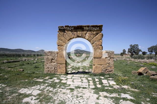 The Temple of Caelestis, Thuburbo Majus, Tunisia. Artist: Samuel Magal