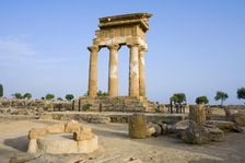 The Temple of Castor and Pollux, Agrigento, Sicily, Italy. Artist: Samuel Magal