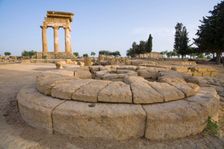 The Temple of Castor and Pollux, Agrigento, Sicily, Italy. Creator: Samuel Magal