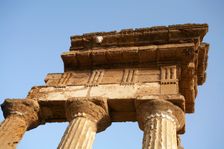 The Temple of Castor and Pollux, Agrigento, Sicily, Italy. Creator: Samuel Magal