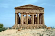 The Temple of Concordia, Agrigento, Sicily, Italy. Creator: Samuel Magal