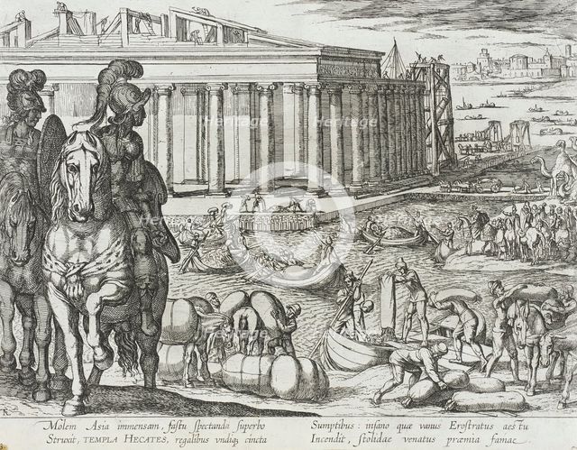 The Temple of Diana at Ephesus, published 1610. Creator: Antonio Tempesta.