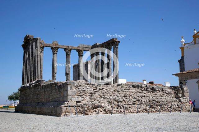 The Temple of Diana, Evora, Portugal, 2009. Creator: Samuel Magal.