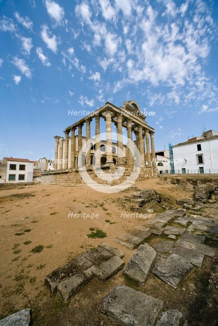 The Temple of Diana in Merida, Spain, 2007. Creator: Samuel Magal.