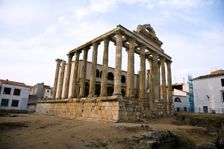 The Temple of Diana in Merida, Spain, 2007. Creator: Samuel Magal
