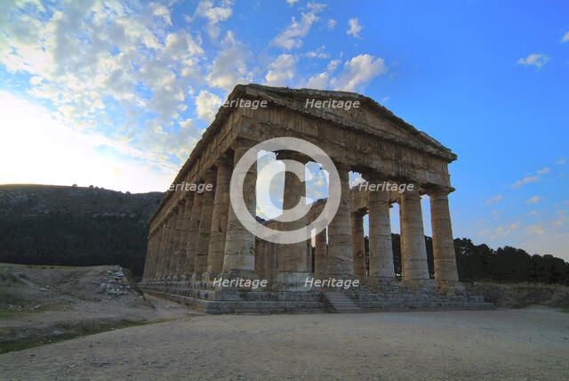 The Temple of Diana, Segesta, Sicily, Italy. Artist: Samuel Magal