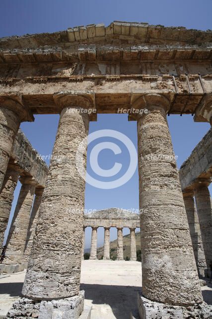 The Temple of Diana, Segesta, Sicily, Italy. Artist: Samuel Magal