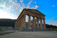 The Temple of Diana, Segesta, Sicily, Italy. Creator: Samuel Magal