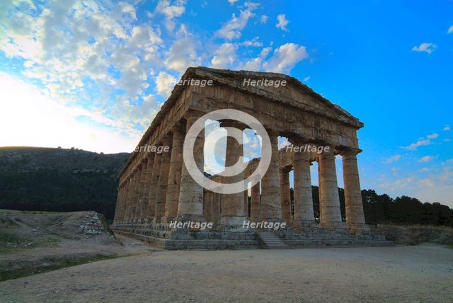 The Temple of Diana, Segesta, Sicily, Italy. Creator: Samuel Magal.