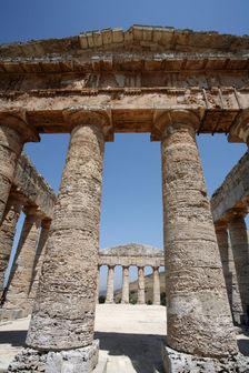 The Temple of Diana, Segesta, Sicily, Italy. Creator: Samuel Magal