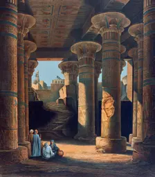 The Temple of Esneh 19th century. Artist: E Weidenbach