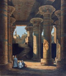 The Temple of Esneh 19th century. Artist: E Weidenbach