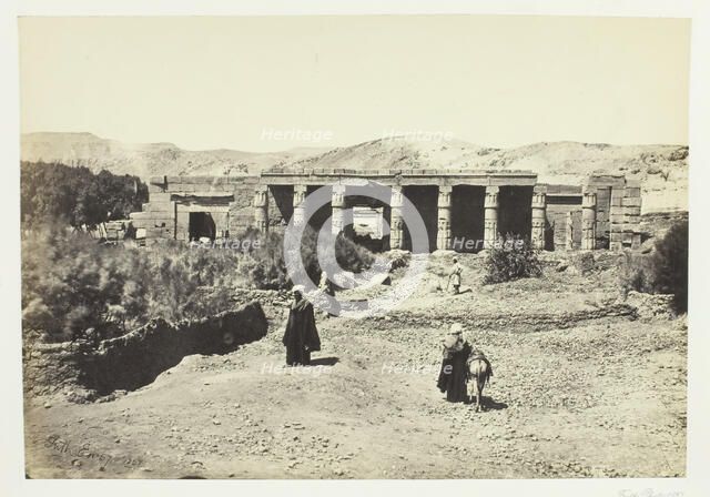The Temple of Goorneh, Thebes, 1857. Creator: Francis Frith.