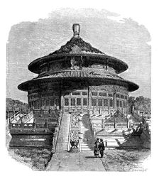 The Temple of Heaven, Peking c1890.Artist: Laplante