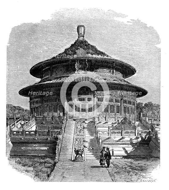 'The Temple of Heaven, Peking', c1890.Artist: Laplante