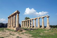 The Temple of Hera, Metapontum, Italy. Creator: Samuel Magal