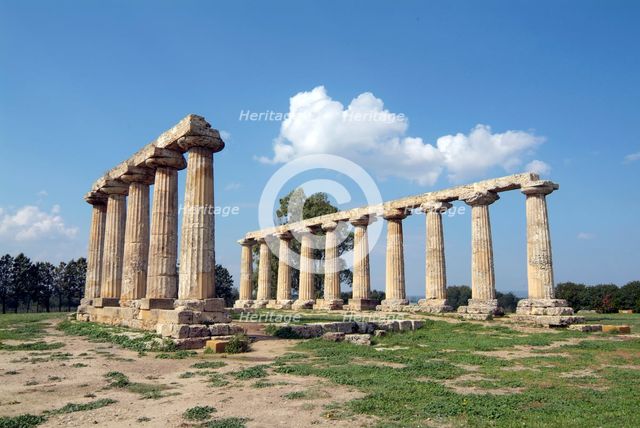 The Temple of Hera, Metapontum, Italy. Creator: Samuel Magal.