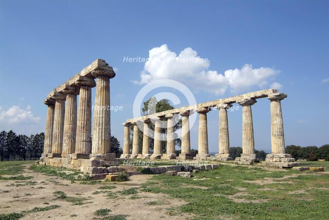 The Temple of Hera, Metapontum, Italy. Artist: Samuel Magal