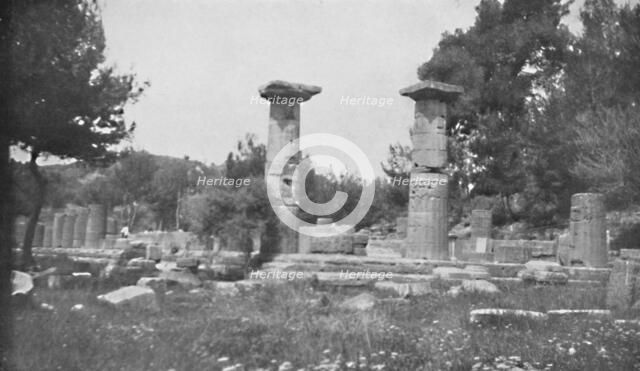 'The Temple of Hera at Olympia', 1913. Artist: Unknown.