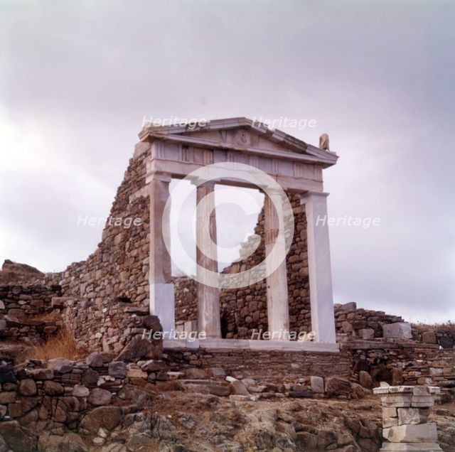 The Temple of Hera, island of Delos, Greece, c1955.  Creator: Arthur Charles Kirby Ware.