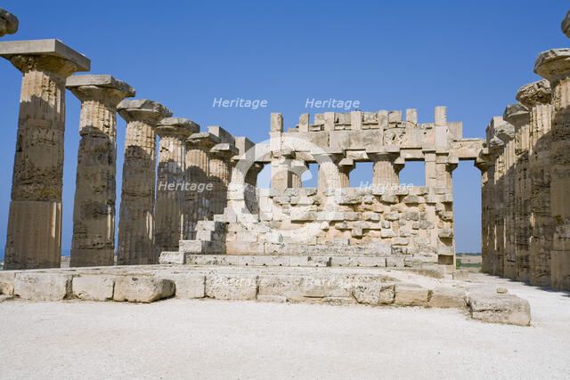 The Temple of Hera (Temple E), Selinunte (Selinus), Sicily, Italy. Artist: Samuel Magal
