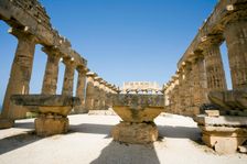 The Temple of Hera (Temple E), Selinunte (Selinus), Sicily, Italy. Creator: Samuel Magal