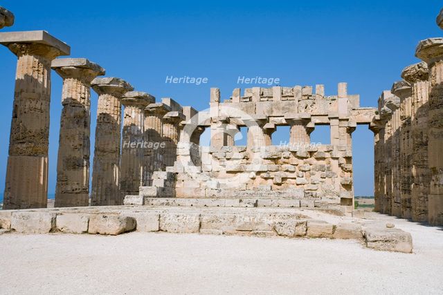 The Temple of Hera (Temple E), Selinunte (Selinus), Sicily, Italy. Creator: Samuel Magal.