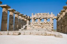 The Temple of Hera (Temple E), Selinunte (Selinus), Sicily, Italy. Creator: Samuel Magal