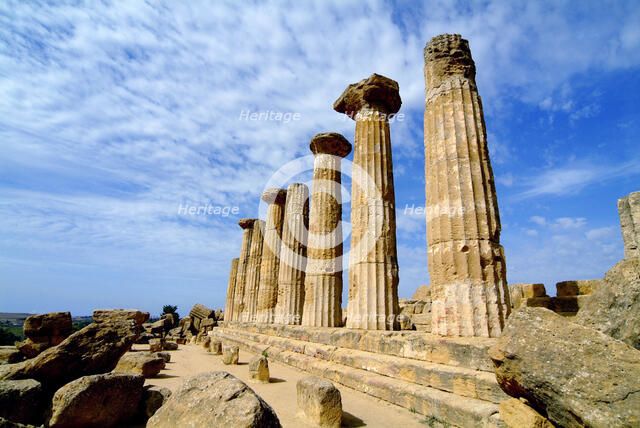 The Temple of Heracles, Agrigento, Sicily, Italy. Artist: Samuel Magal