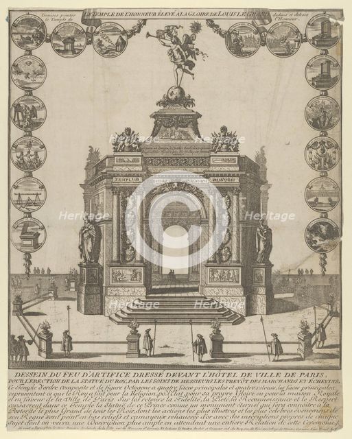 The Temple of Honor of the Glory of Louis le Grand, 1689., 1689. Creator: Anon.