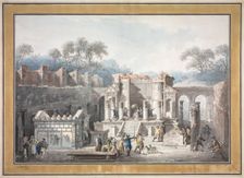 The Temple of Isis at Pompeii, 1788. Creator: Francesco Piranesi (Italian, 1758-1810); Louis Jean Desprez (French, 1743-1804)