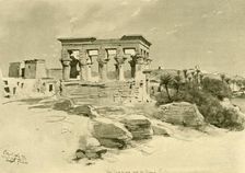 The Temple of Isis and Kiosk of Trajan on the Island of Philae, Egypt, 1898. Creator: Christian Wilhelm Allers