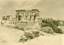 The Temple of Isis and Kiosk of Trajan on the Island of Philae, Egypt, 1898. Creator: Christian Wilhelm Allers