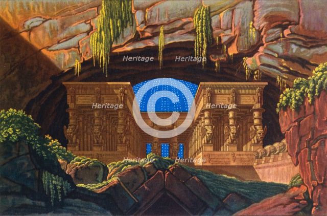 The temple of Isis and Osiris where Sarastro was High Priest, c1816. Artist: Karl Friedrich Schinkel