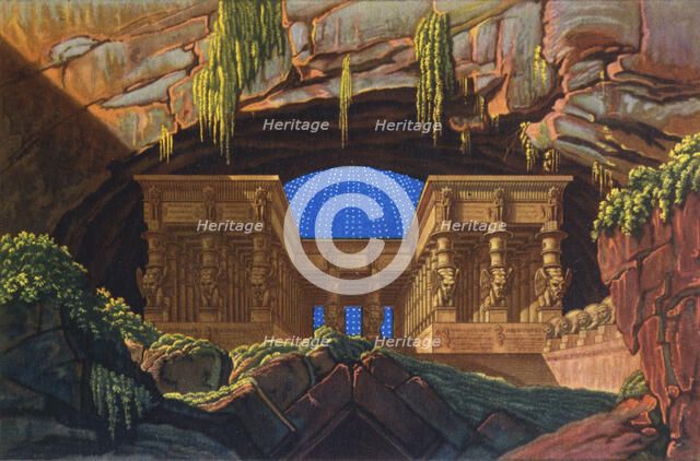 The temple of Isis and Osiris where Sarastro was High Priest, c1816. Artist: Karl Friedrich Schinkel