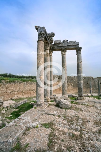 The Temple of Juno Caelestis, Dougga (Thugga), Tunisia. Creator: Samuel Magal.