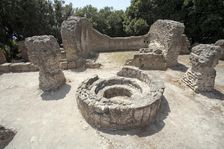 The Temple of Jupiter, Cumae, Italy. Artist: Samuel Magal